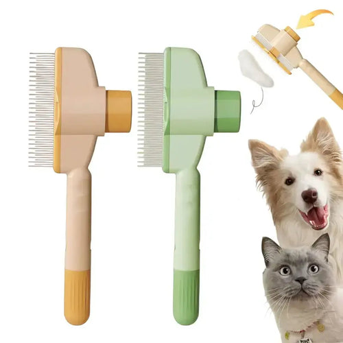 🔥 BUY 1 GET 1 FREE ⏰ Limited Time Only 🐾 Self-Cleaning Pet Comb for Dogs & Cats | Effortless Grooming, Detangling & Flea Prevention ✨ One-Touch Hair Release Button
