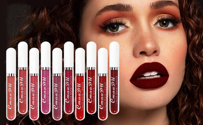 🔥Final Day Sale！🎈 10Pcs Matte Waterproof Long Lasting Lip Gloss ✨