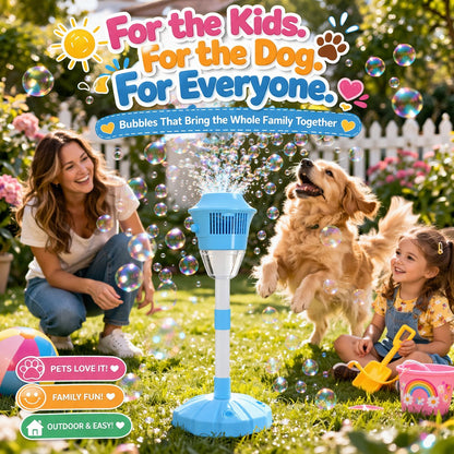 ✨Stop screen time, start bubble fun! 🌈 Meet our official, child-safe & non-toxic bubble machine. No mess with leak-proof technology. Shop Today & Save! ☃
