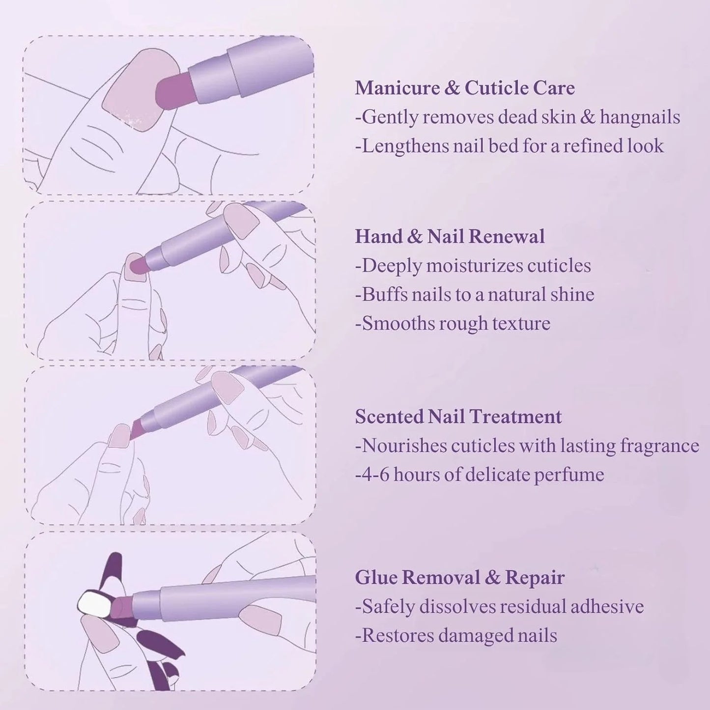 💅✨ 3-in-1 Cuticle Oil Pen – Repair, Push & Remove, Instantly Fix Dry Cracked Cuticles with Nourishing Oil & Precision Ceramic Tip for Salon-Quality Nails at Home Anytime