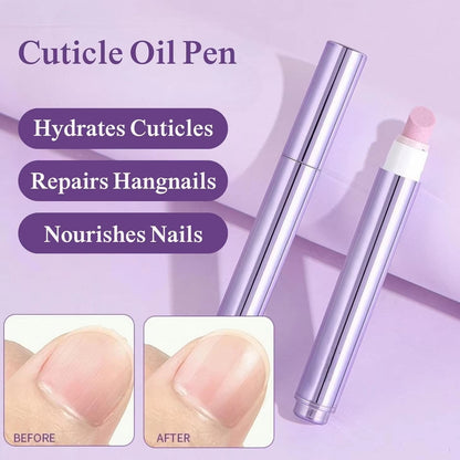 💅✨ 3-in-1 Cuticle Oil Pen – Repair, Push & Remove, Instantly Fix Dry Cracked Cuticles with Nourishing Oil & Precision Ceramic Tip for Salon-Quality Nails at Home Anytime