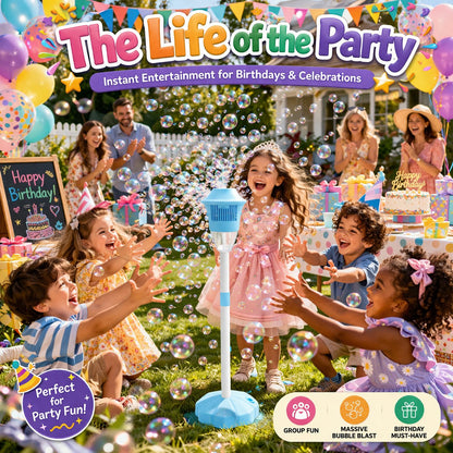 ✨Stop screen time, start bubble fun! 🌈 Meet our official, child-safe & non-toxic bubble machine. No mess with leak-proof technology. Shop Today & Save! ☃